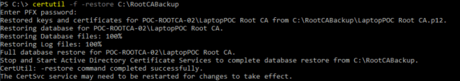 certutilRestore