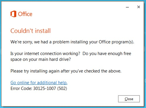 OfficeCouldntInstall