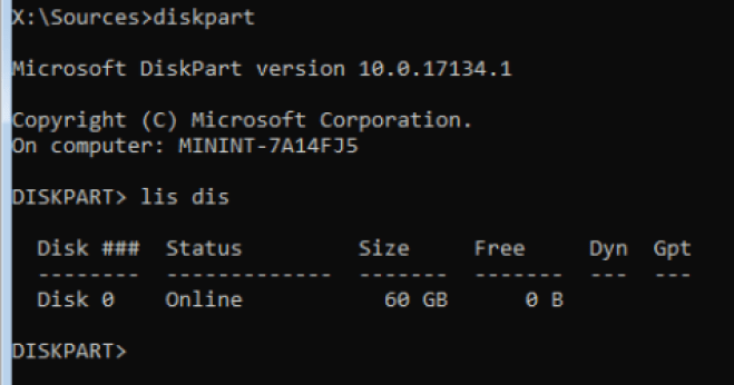 diskpart List Disk