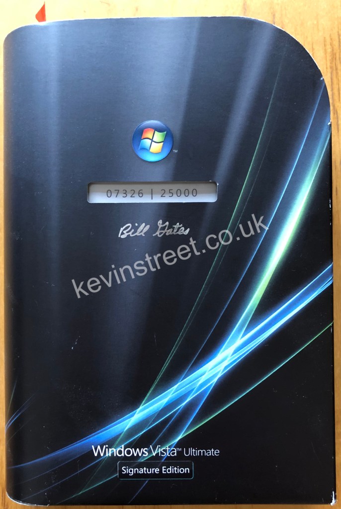 Windows Vista Ultimate Signature Edtion front