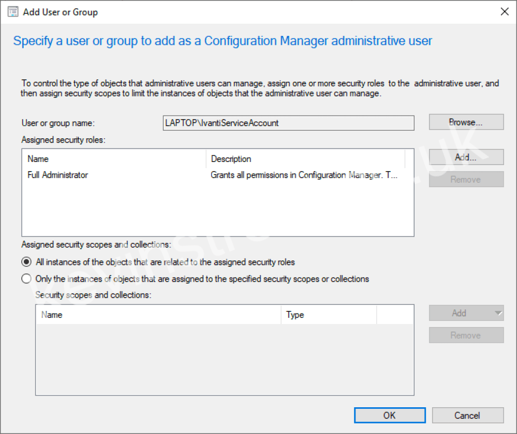 SCCM Full Administrator